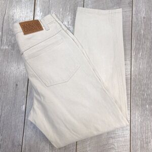 Marithe Francois Girbaud Jeans Mens 31x29 White Denim Relaxed Tapered Leg